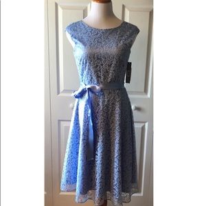Tahari Blue and White dress